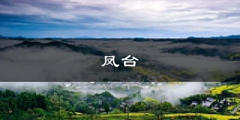 凤台天气预报未来一周